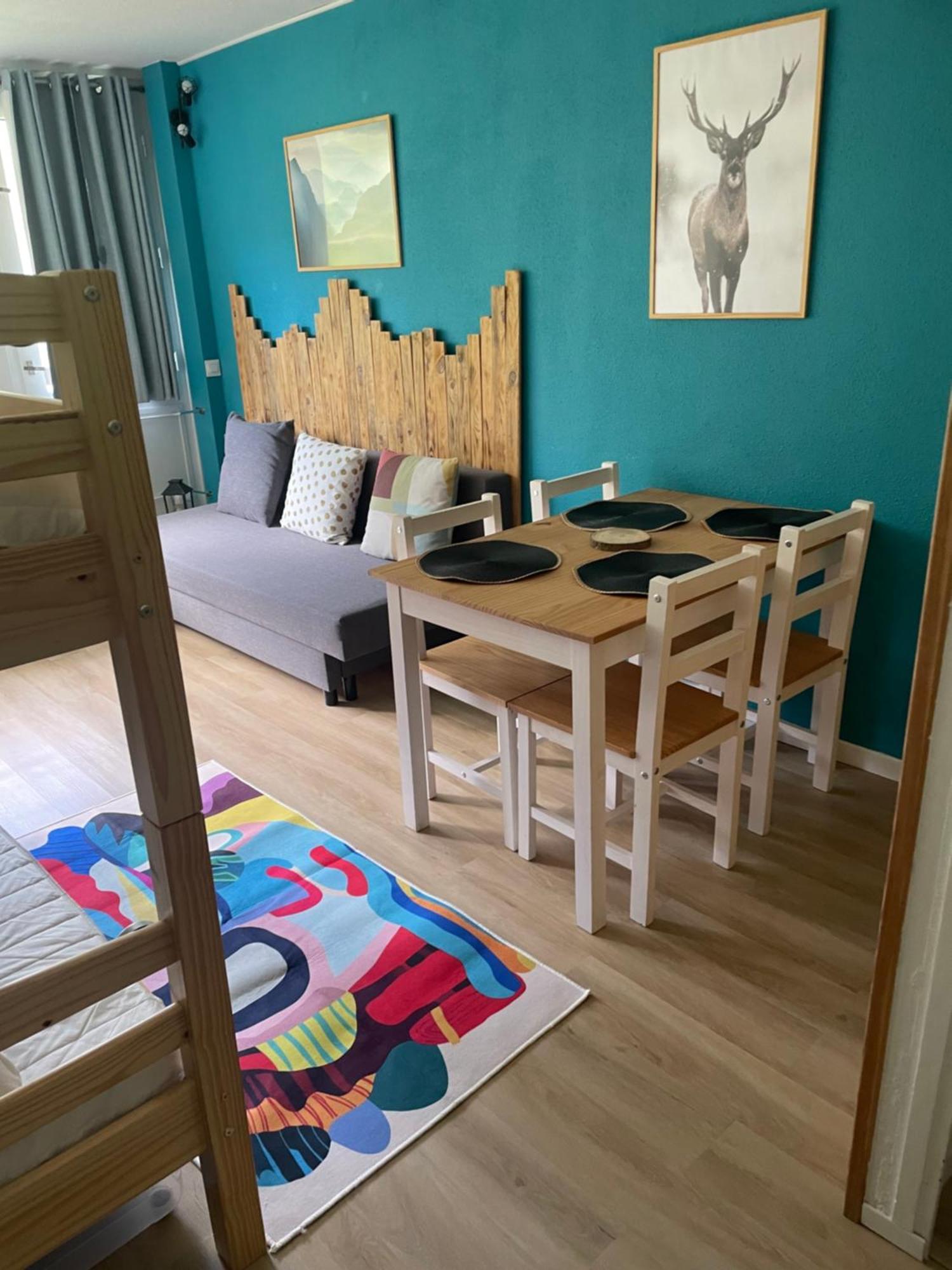 Studio Mongie Aux Pieds Des Pistes Avec Balcon La Mongie Eksteriør billede